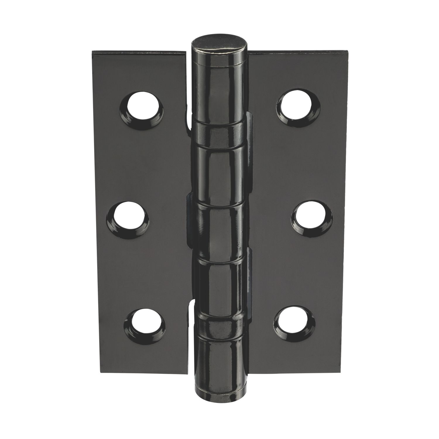 Smith & Locke Black Grade 7 Fire Rated Ball Bearing Hinges 76mm x 51mm 2 Pack (5486K)