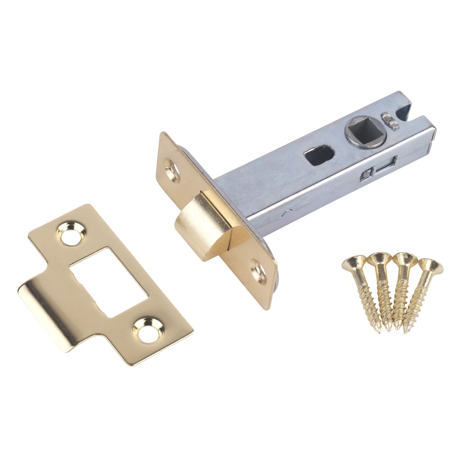 Smith & Locke Electro Brass Tubular Mortice Latch 78mm Case - 57mm Backset (5488K)