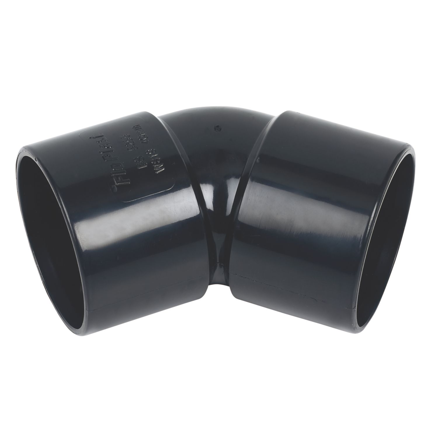 FloPlast Solvent Weld Bends 135° Black 40mm 5 Pack (55043)