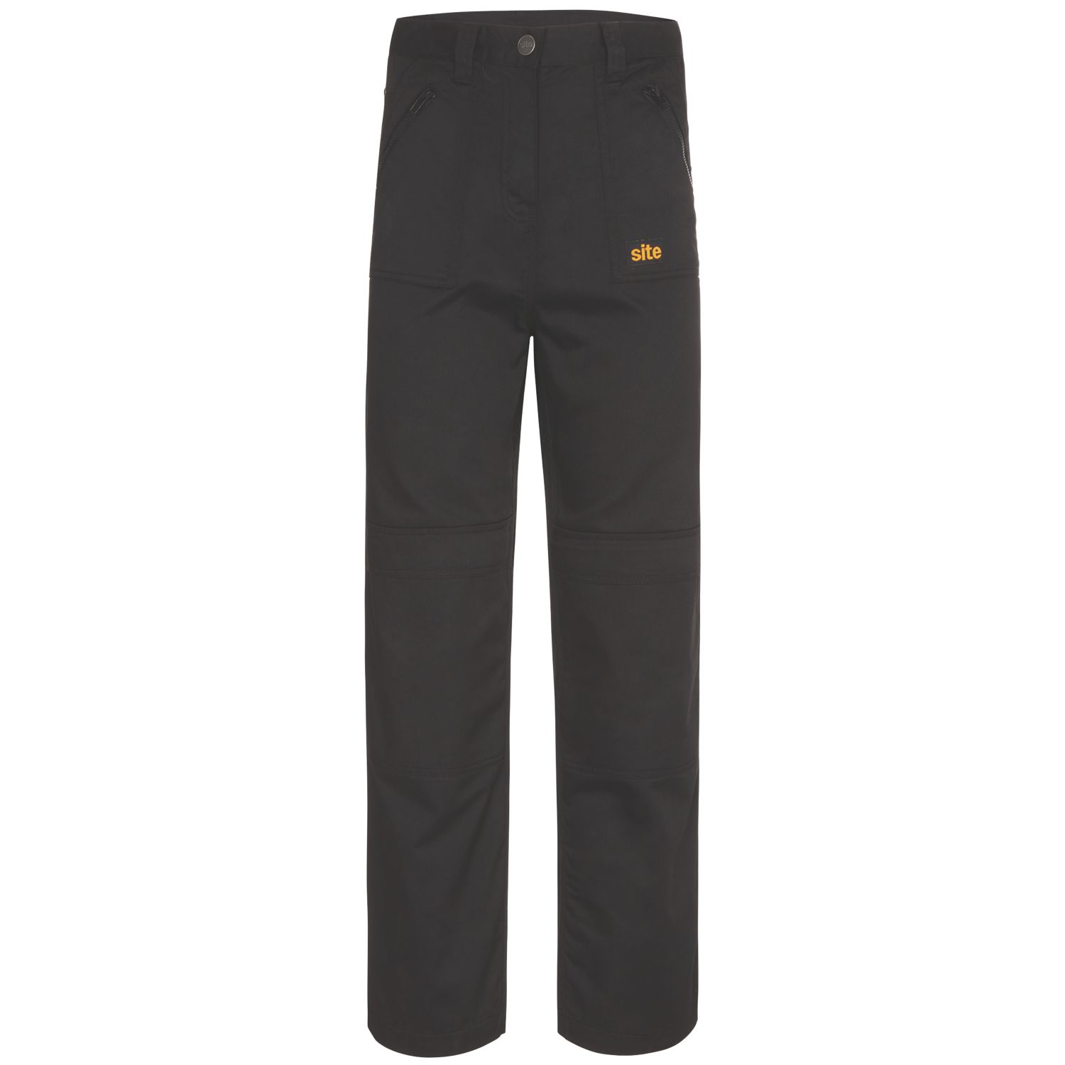 Site Beagle Womens Trousers Black Size 10 32" L (552GX)