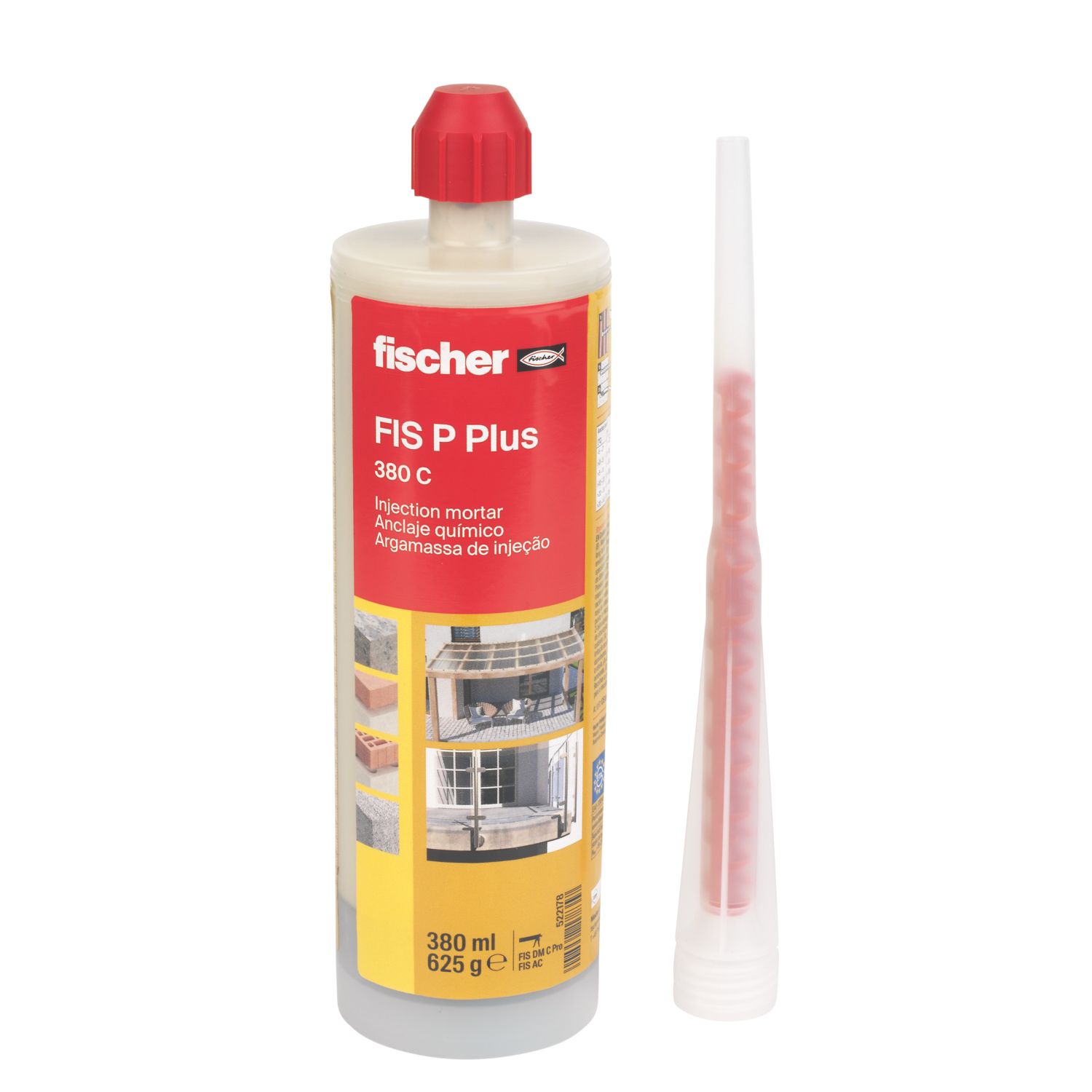 Fischer FIS P Plus Polyester Hybrid Mortar Injection Resin 380ml (552JJ)