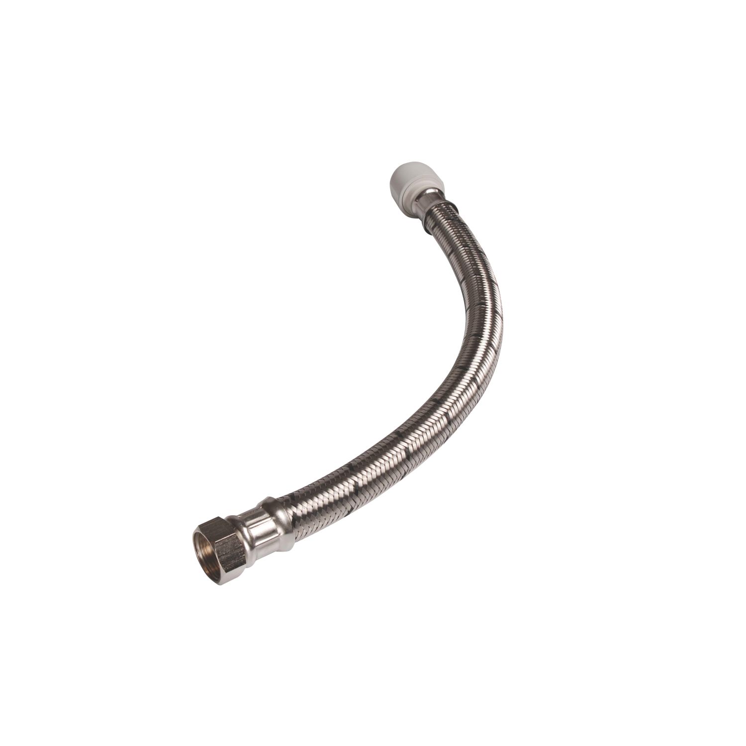 Hep2O Push-Fit Connection Flexible Tap Connectors 22mm x 3/4" x 500mm 2 Pack (5530R)