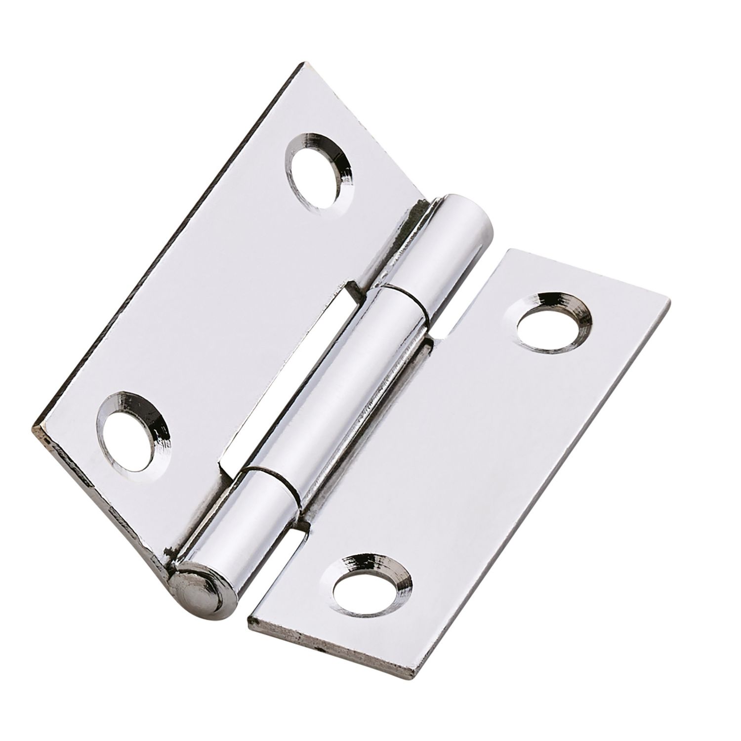 Smith & Locke Polished Chrome Fixed Pin Butt Hinges 50mm x 40mm 2 Pack (553TE)