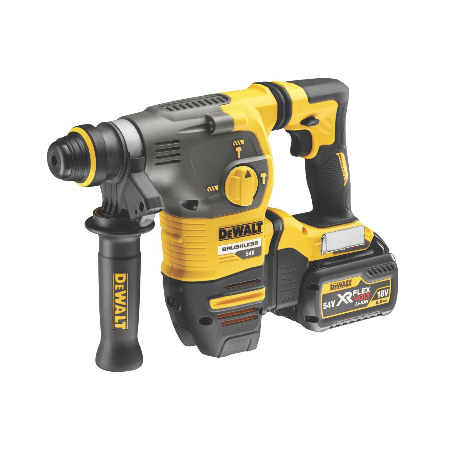 DeWalt DCH323T2-GB 4.7kg 54V 2 x 6.0Ah Li-Ion XR FlexVolt Brushless Cordless SDS Plus Drill (5556T)