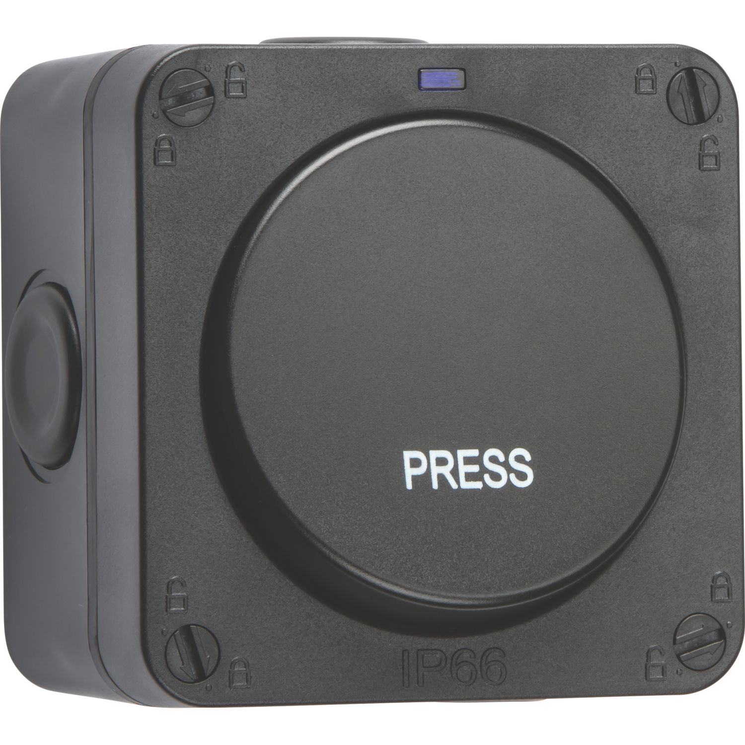 Knightsbridge IP66 20AX 1-Gang 1-Way Weatherproof Outdoor Retractive Switch (556VF)