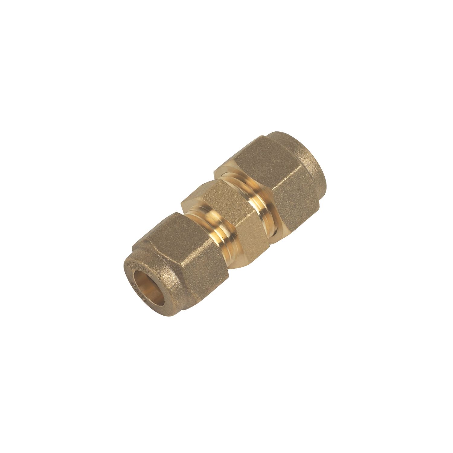 Flomasta Brass Compression Reducing Coupler 10mm x 8mm (55913)