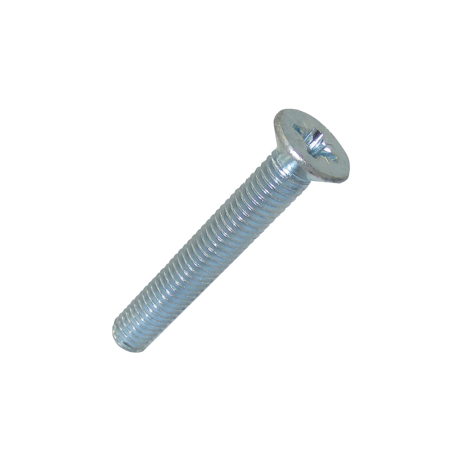 Easyfix Bright Zinc-Plated Countersunk Machine Screws M6 x 40mm 25 Pack (5595J)