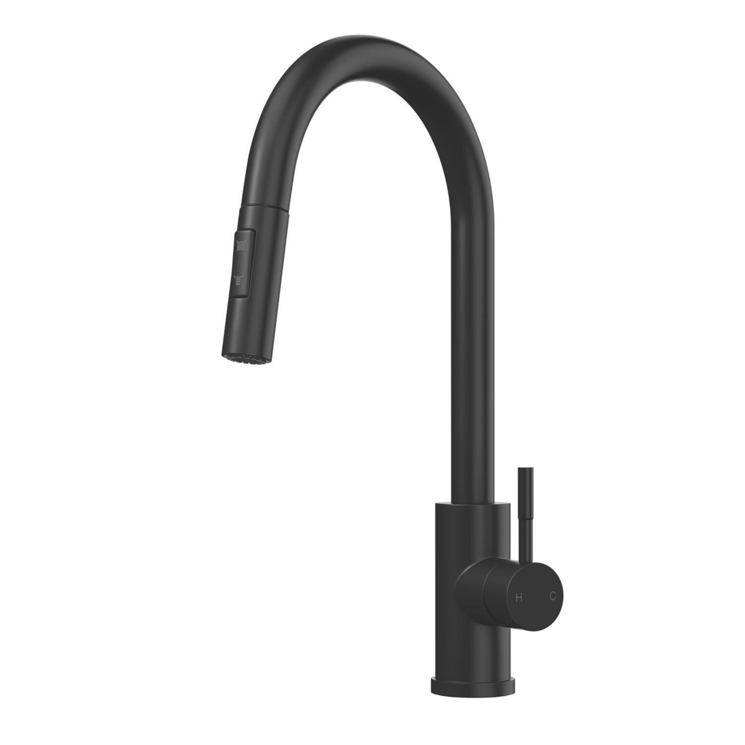 ETAL Cato Pull-Out Kitchen Mixer Tap Matt Black (560FJ)