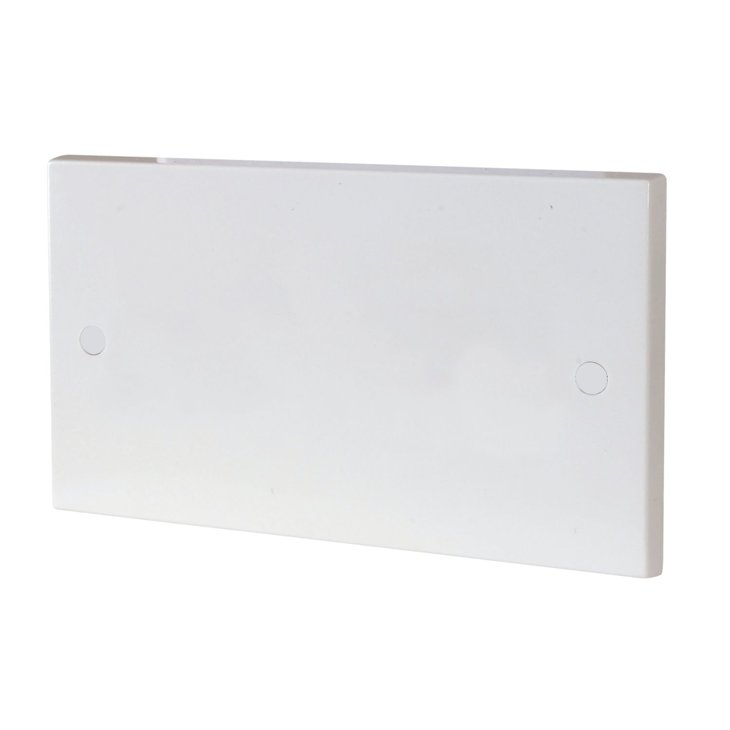 British General 900 Series 2-Gang Blanking Plate White (56200)