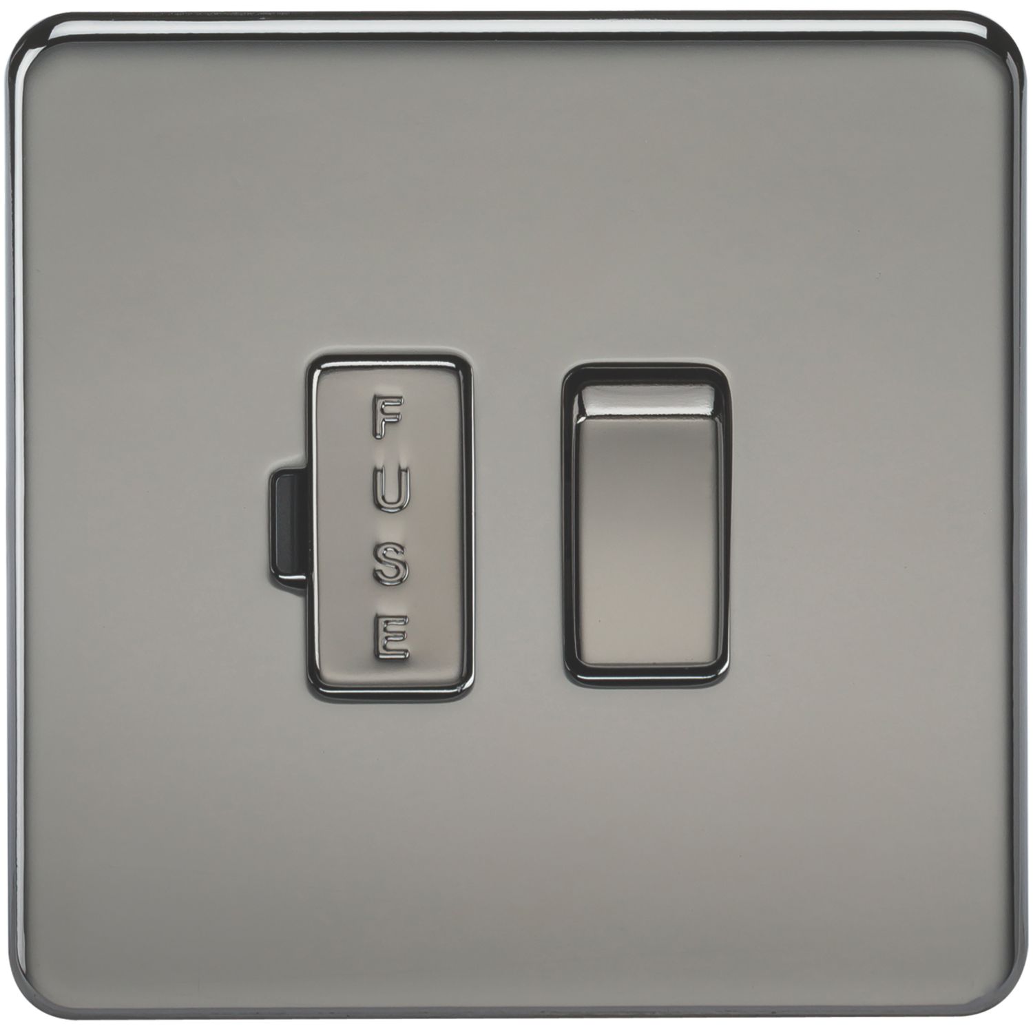 Knightsbridge 13A Switched Fused Spur Black Nickel (562TY)