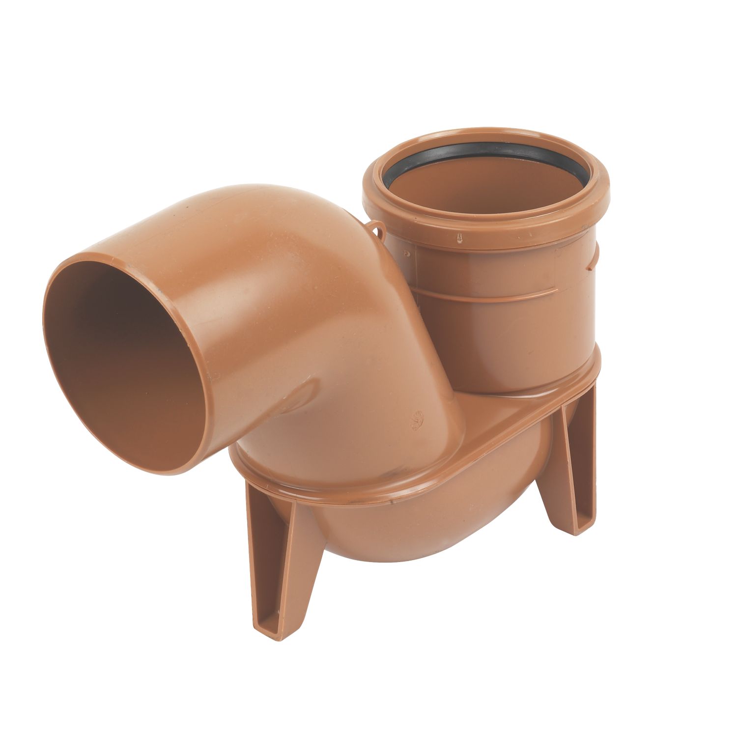 FloPlast Push-Fit Single Socket Low Back P Trap 110mm (56376)