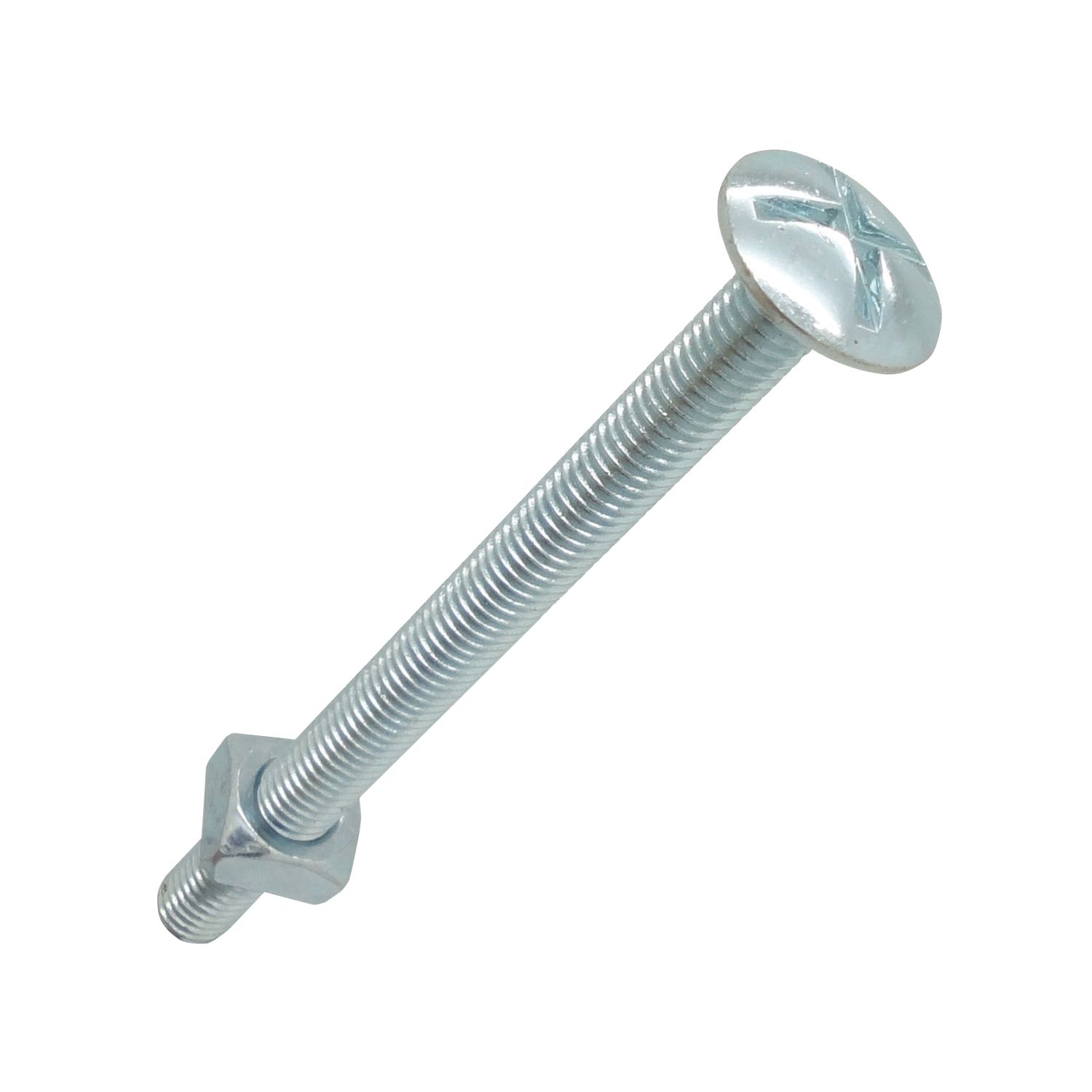 Easyfix Bright Zinc-Plated Roofing Bolts M6 x 80mm 10 Pack (5638J)