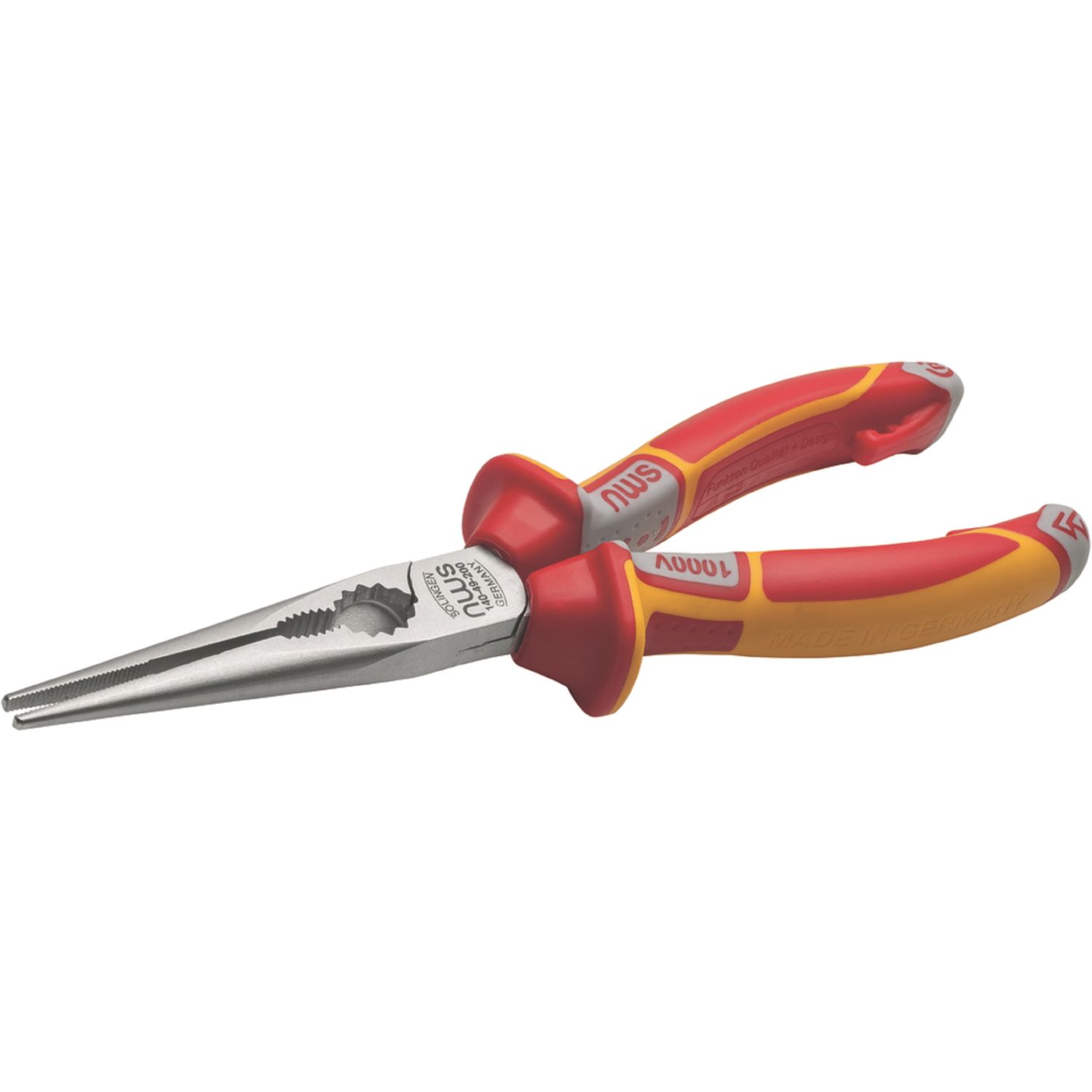 NWS VDE Extra Reach Long Nose Pliers 8" (205mm) (563HT)