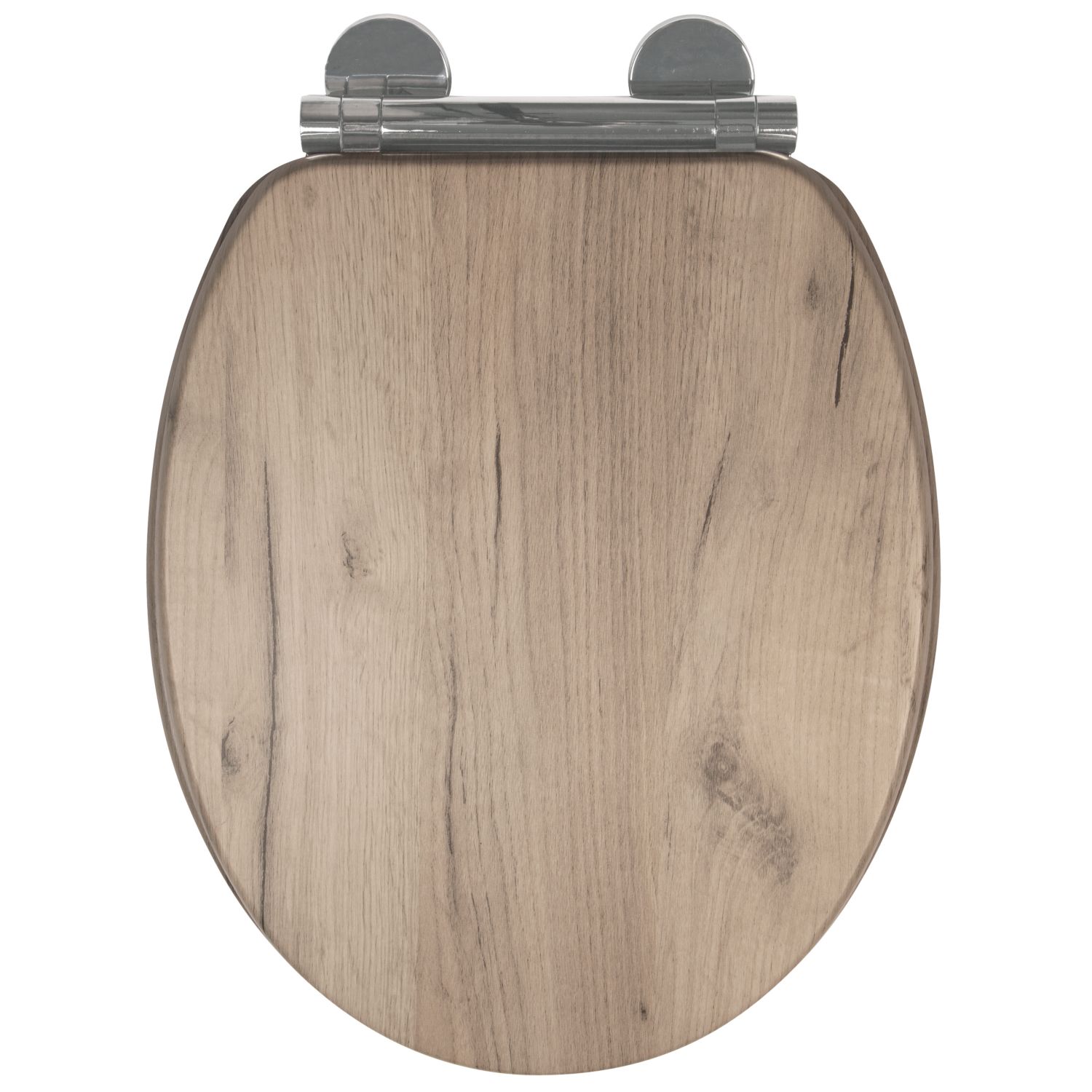 Croydex Corella Soft-Close with Quick-Release Flex-Fix Toilet Seat Moulded Wood Grey Oak (563KR)