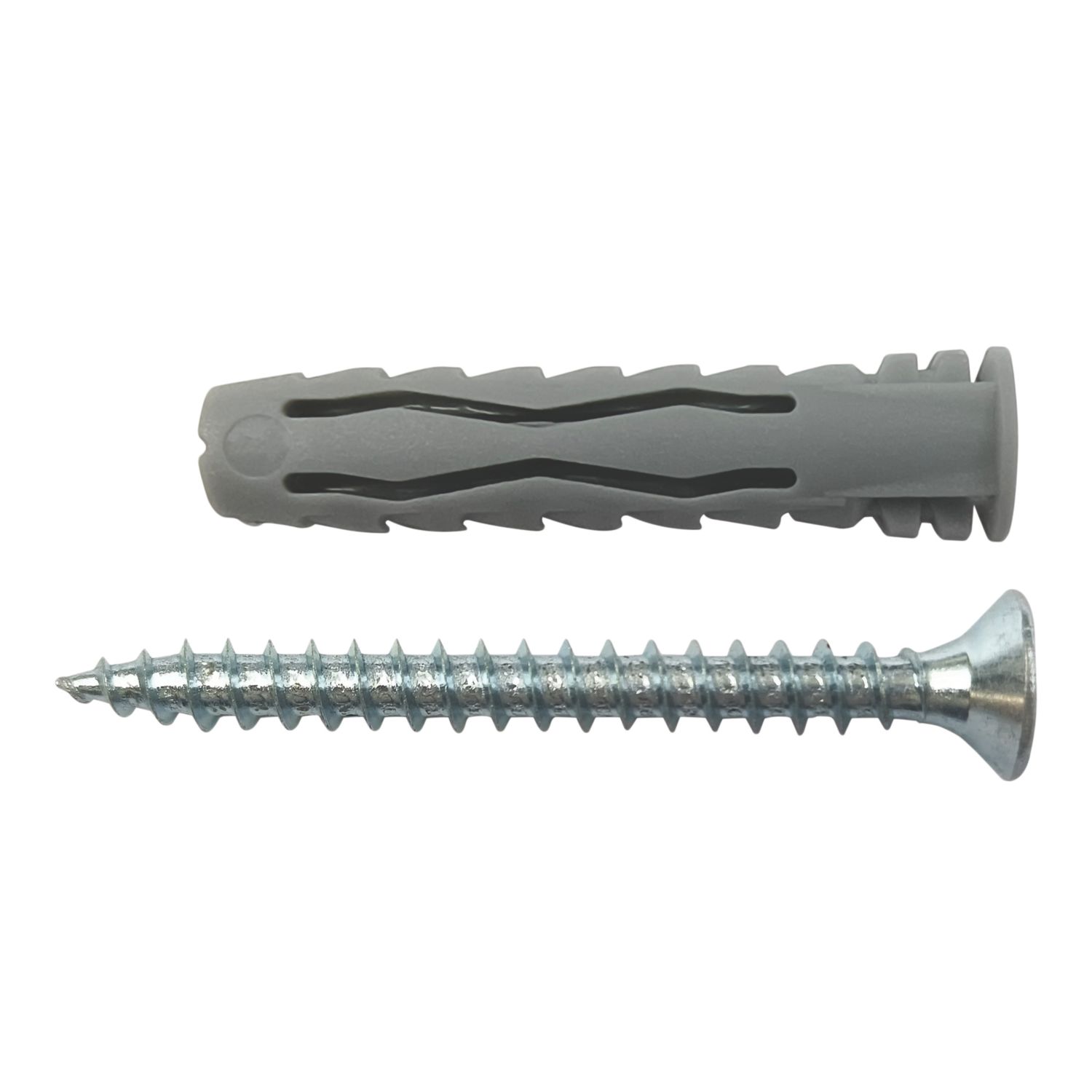 Easyfix Wall Plugs with Screws 10mm x 50mm 50 Pack (563YY)