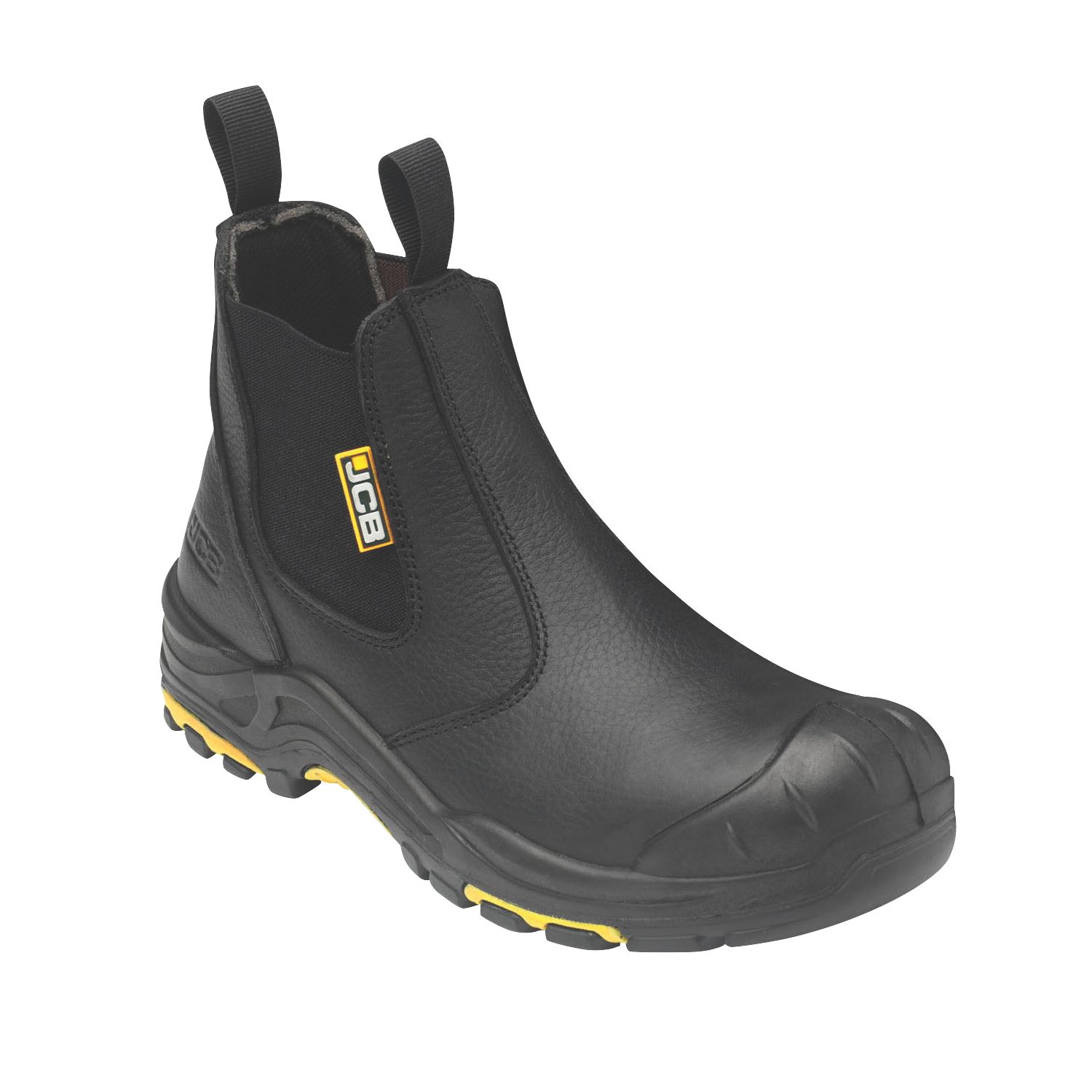 JCB Size 6 Black Water-Resistant Steel Toe Cap Safety Dealer Boots (566PP)