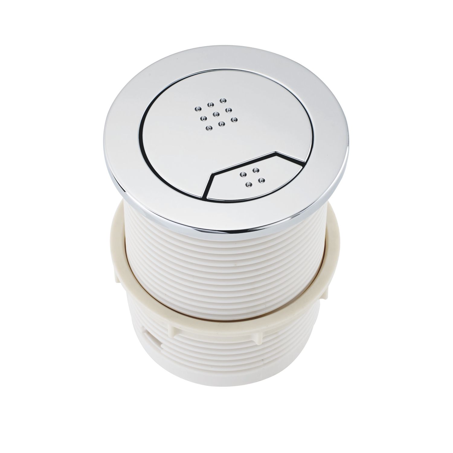 Highlife Bathrooms Wye Dual-Flush Button for Concealed Cistern Chrome (567HL)