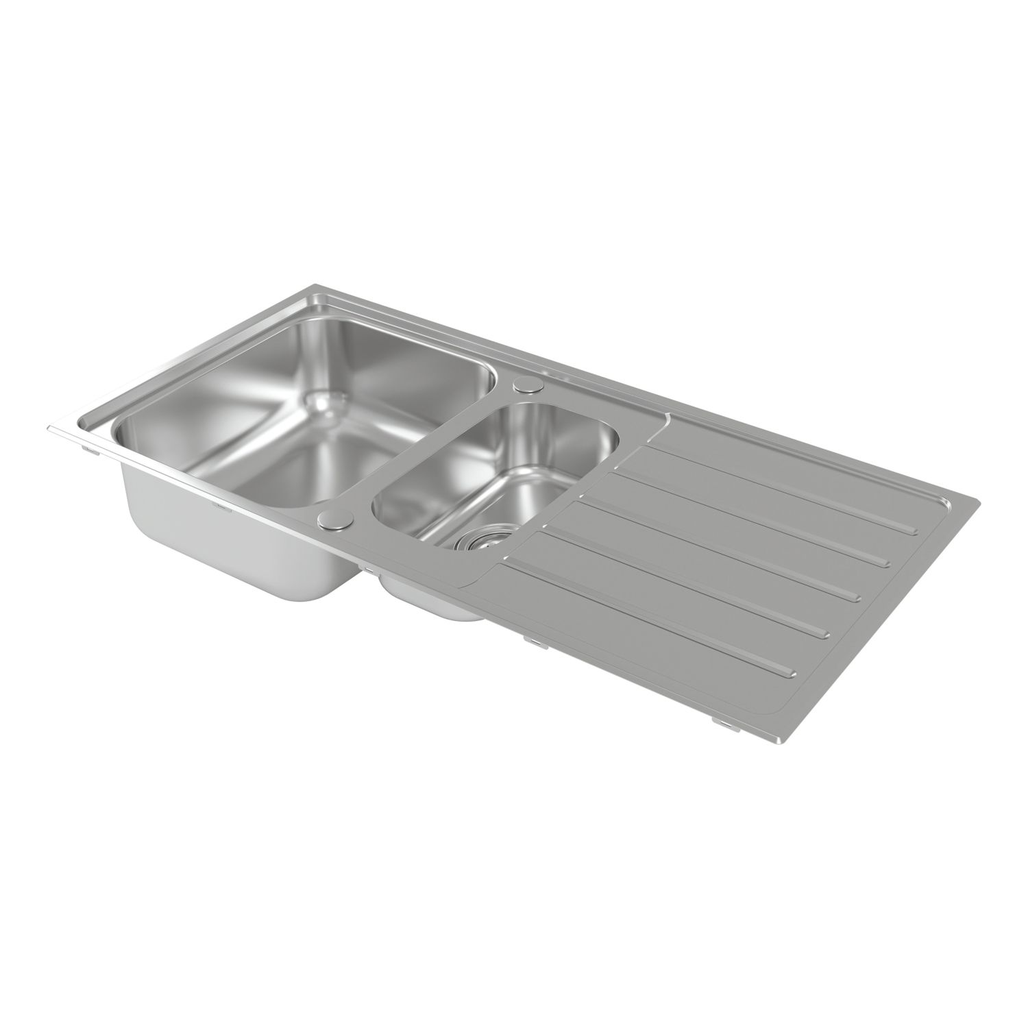 Carysil SD150 1.5 Bowl Stainless Steel Inset Kitchen Sink 1001mm x 417mm (567RE)