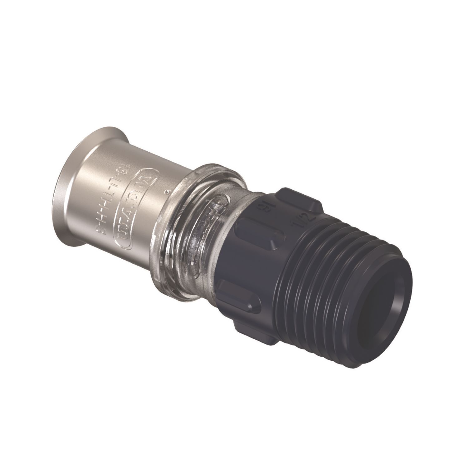 Wavin Tigris Multi-Layer Composite Press-Fit Adapting Male Couplers 0.5" x 16mm 10 Pack (567RM)