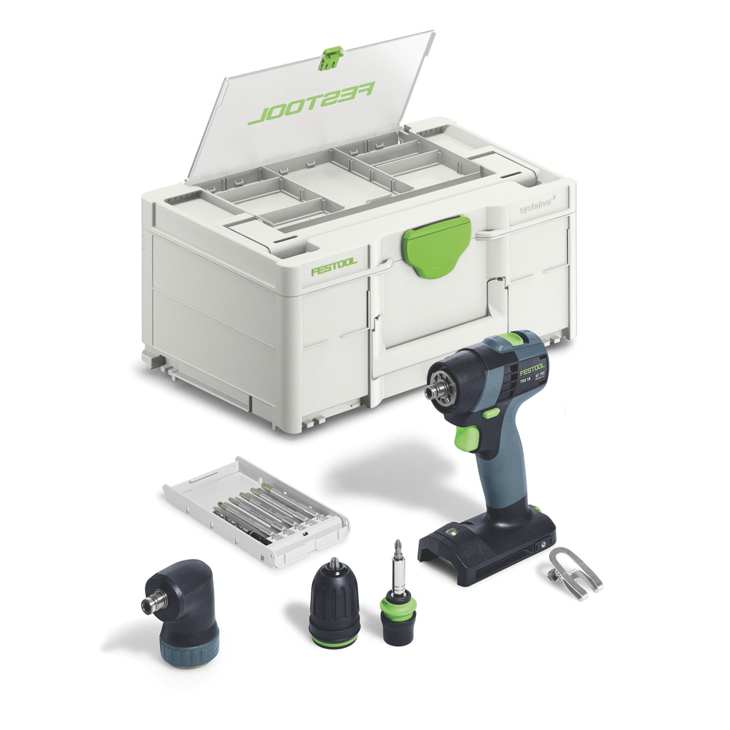 Festool TXS 18-Basic-Set 18V Li-Ion Airstream Li-High Power Brushless Cordless Drill Driver - Bare (568HM)