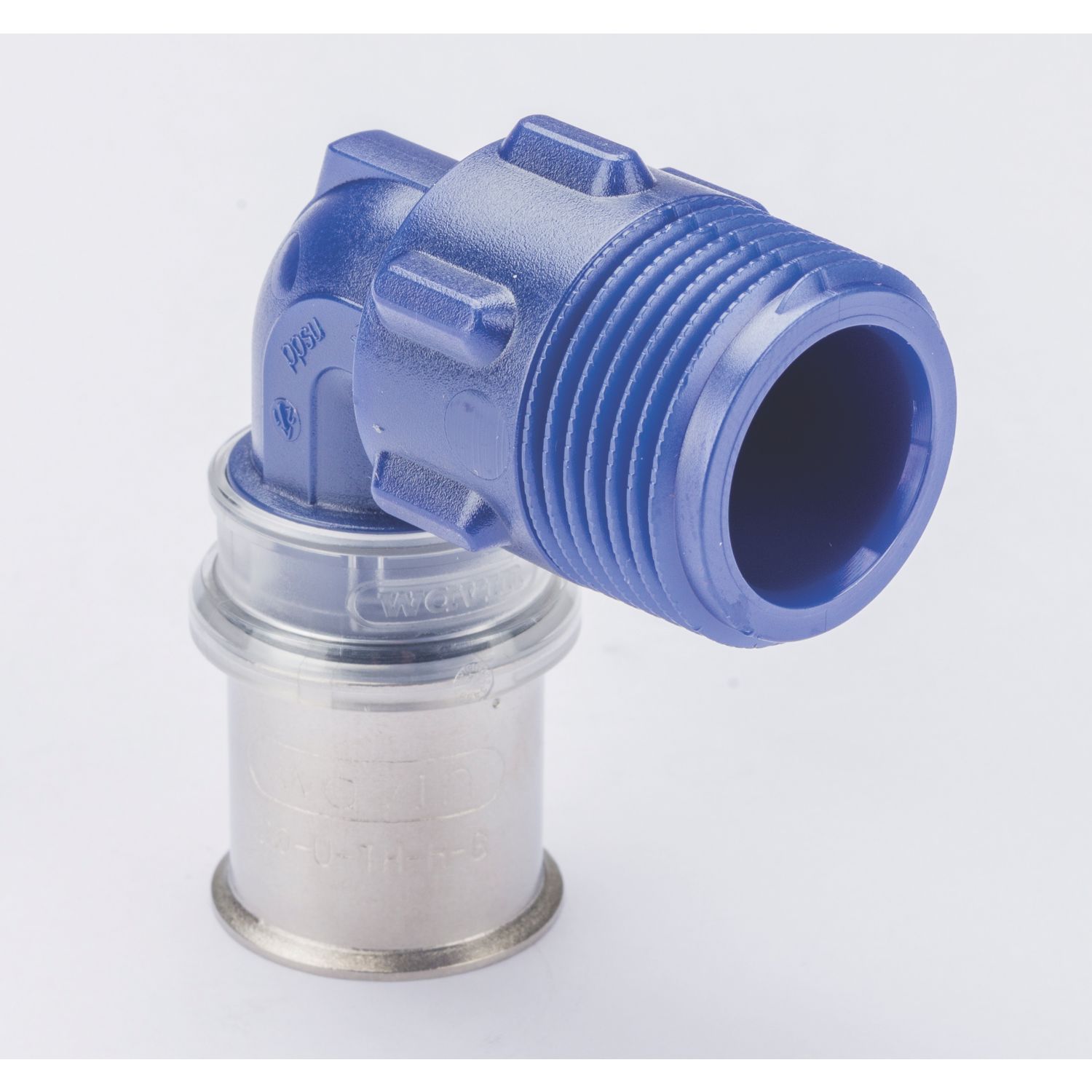 Wavin Tigris Multi-Layer Composite Press-Fit Adapting 90° BSP Male Elbows 0.75" x 20mm 10 Pack (569RM)