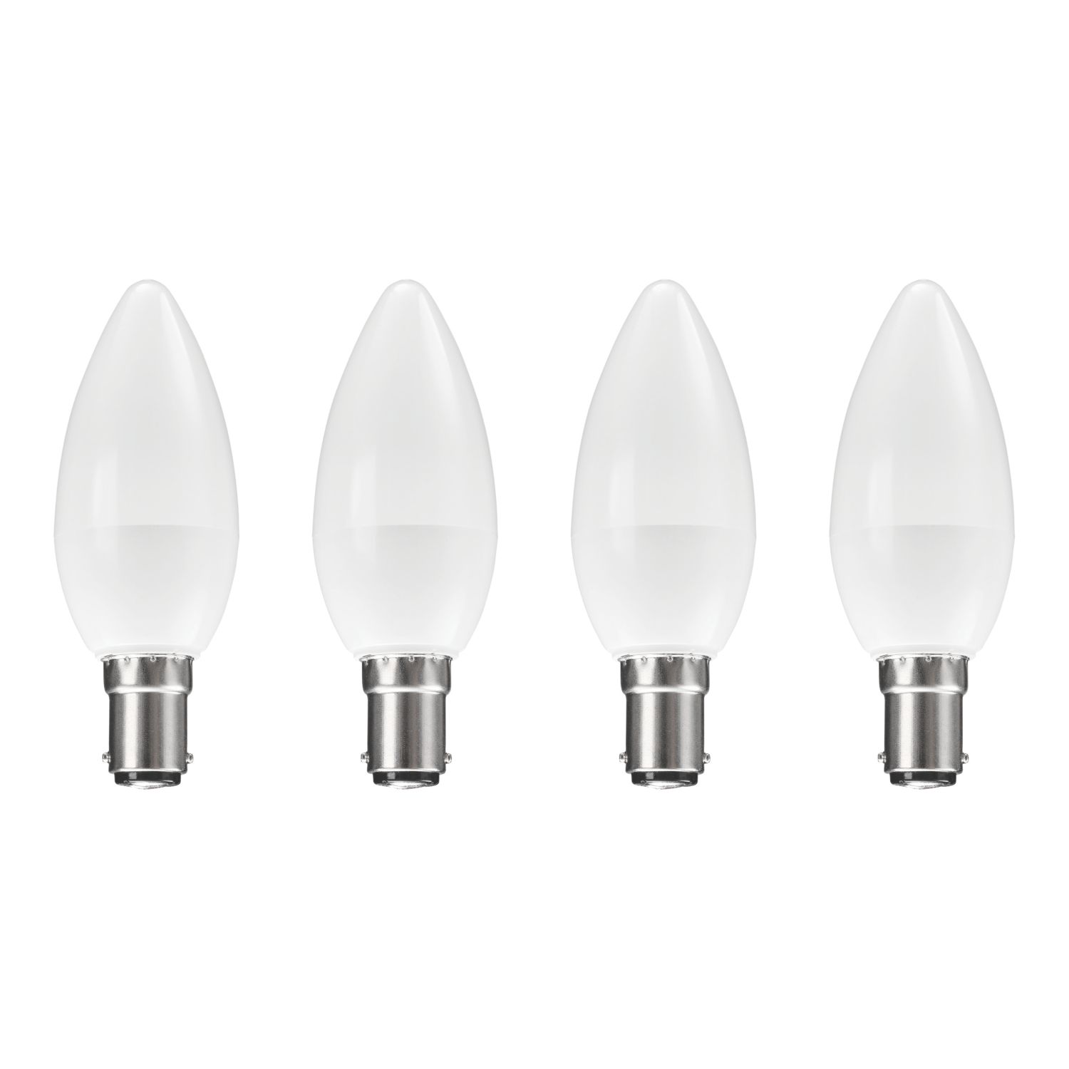 Essentials B15 Candle LED Light Bulb 250lm 2.2W 4 Pack (570YY)