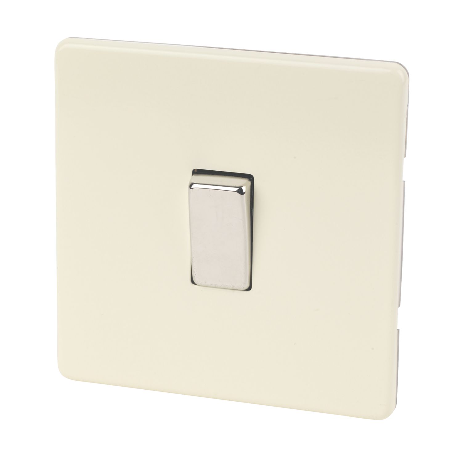 Varilight 10AX 1-Gang 2-Way Light Switch White Chocolate (57291)