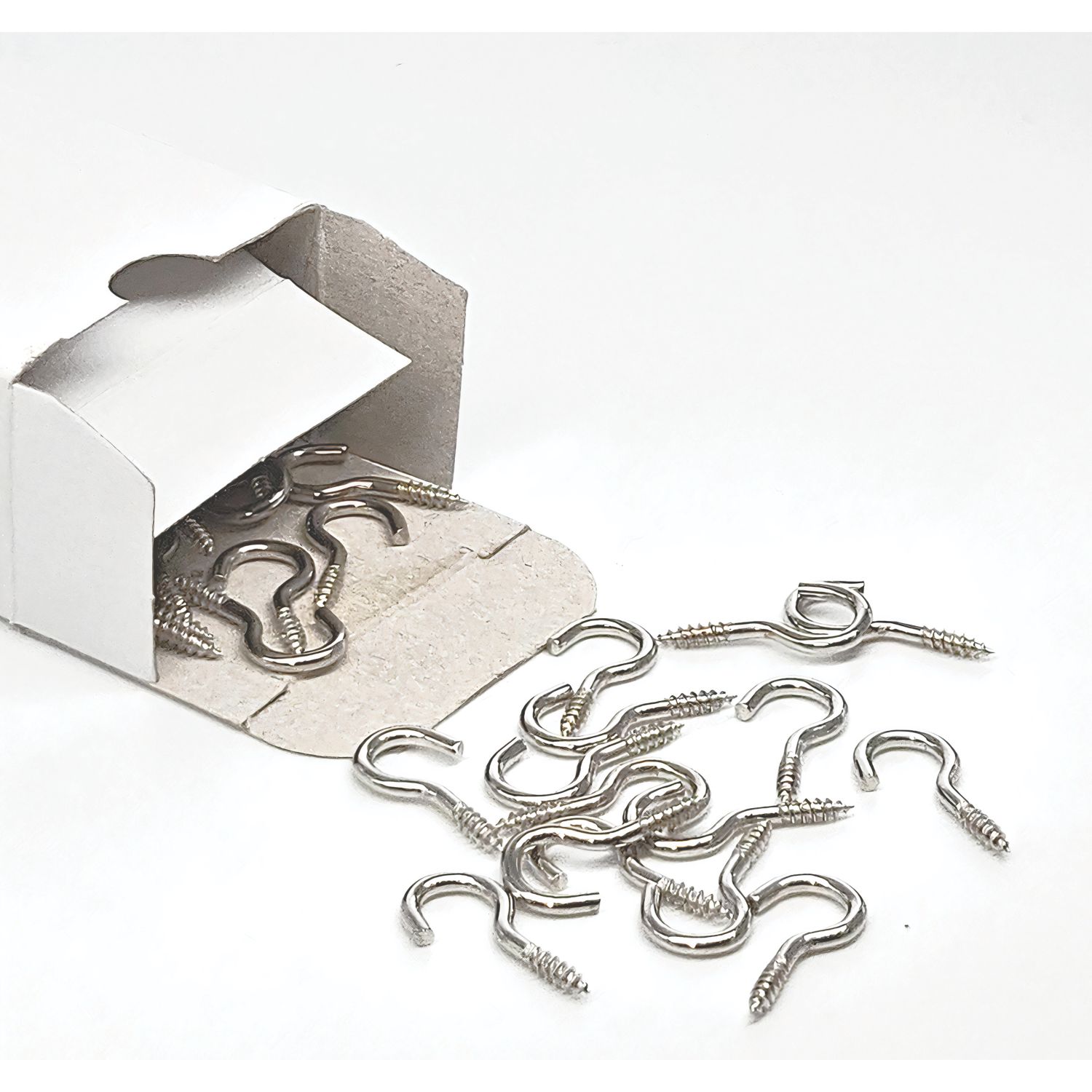 Renaissance Silver Curtain Wire Screw Hooks 2mm x 23mm 200 Pack (572CK)
