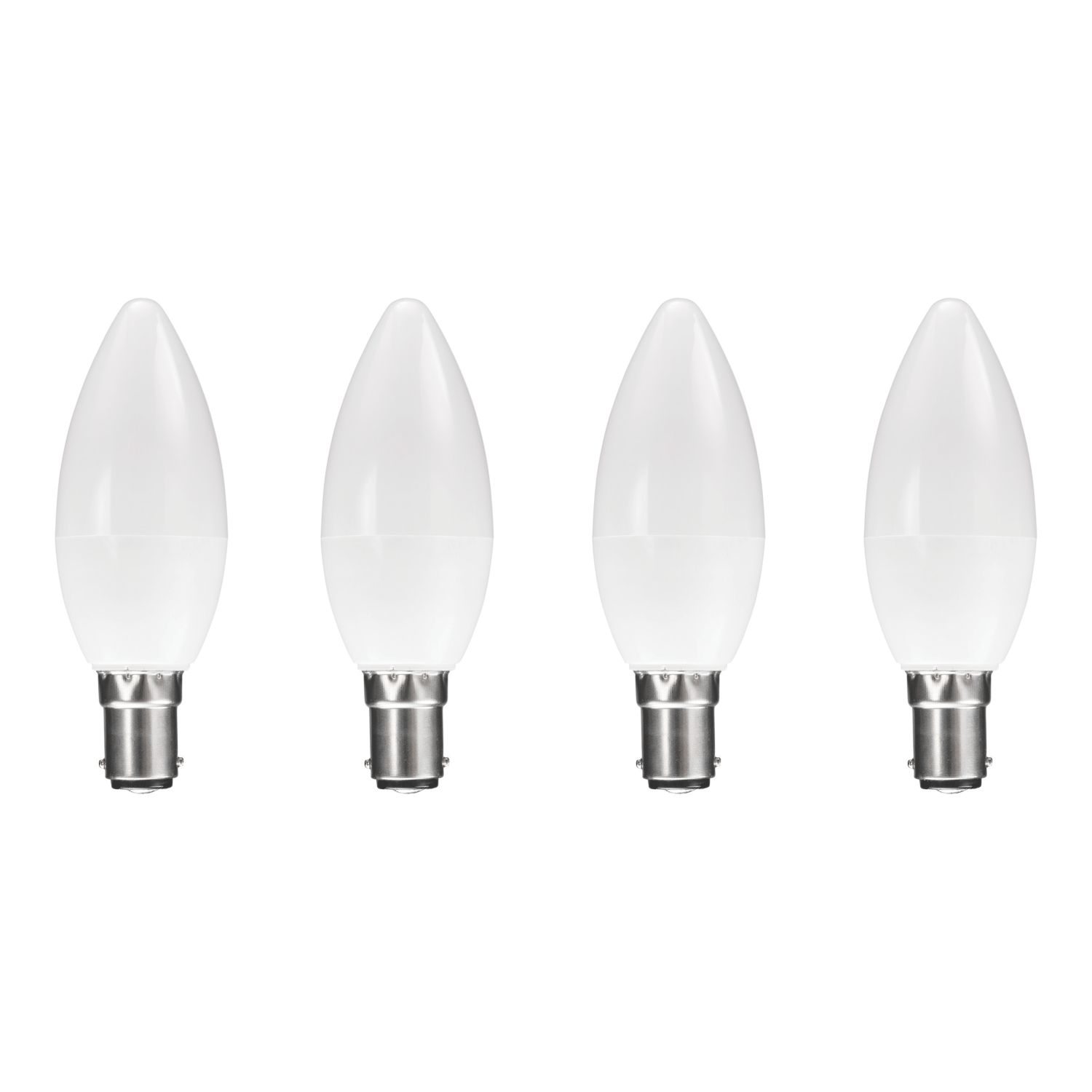Essentials B15 Candle LED Light Bulb 470lm 4.2W 4 Pack (572YY)