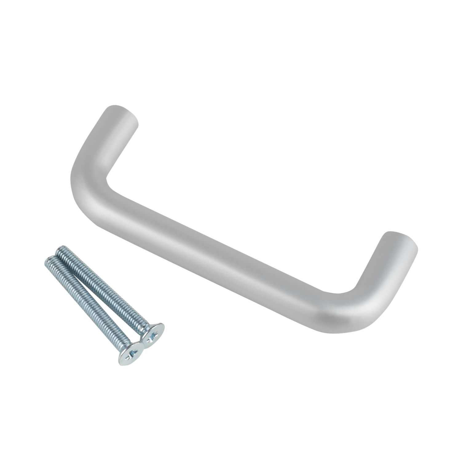 Smith & Locke Fire Rated D Pull Handle Satin Aluminium 19mm x 171mm (5731J)