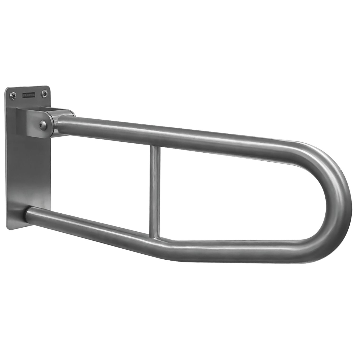 Doc M Contemporary Folding Grab Rail Chrome 600mm x 198mm x 32mm (573GT)