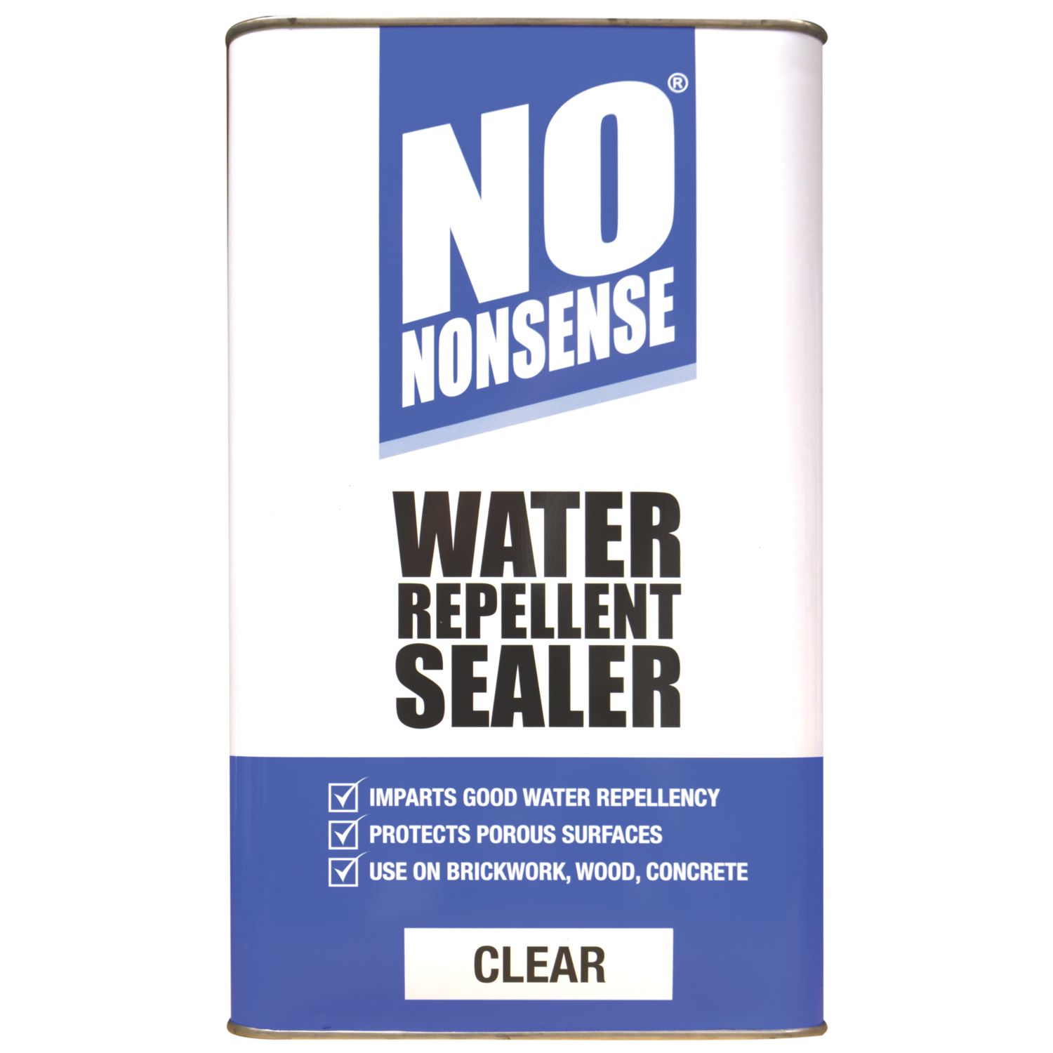 No Nonsense Water Repellent Seal Clear 5Ltr (57474)
