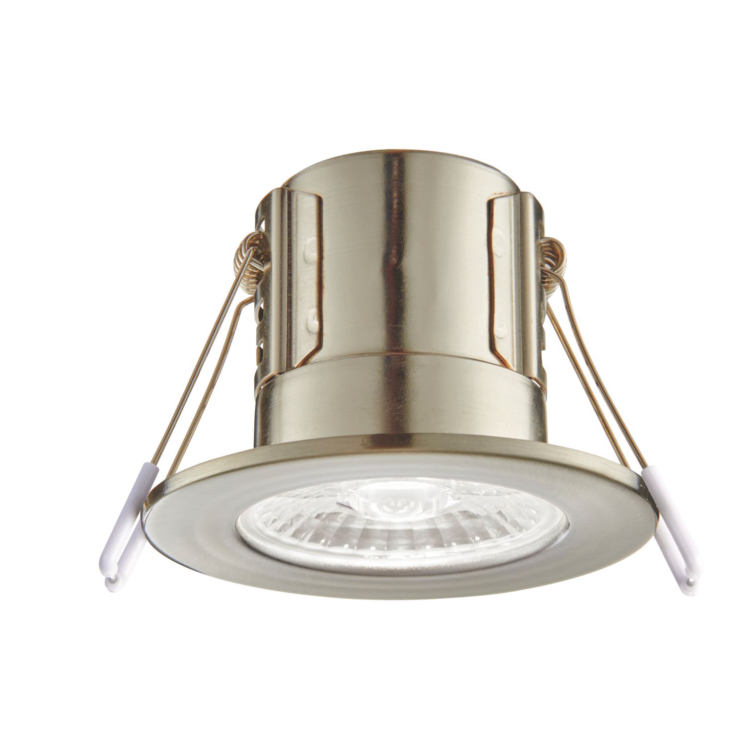 Saxby CosmosEco V3 Fixed Fire Rated LED Recessed Downlight Satin Nickel 6W 500lm (579RE)