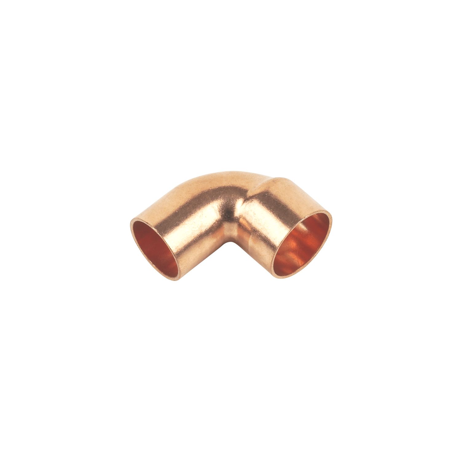 Flomasta Copper End Feed Equal 90° Street Elbows 15mm 2 Pack (58224)