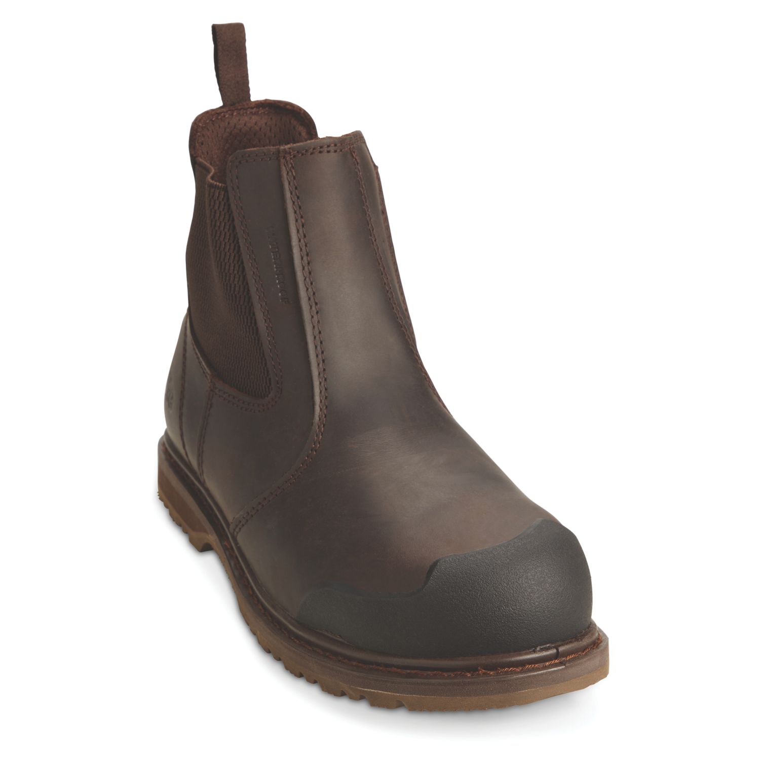 Site Prairie Size 9 Brown Water-Resistant Steel Toe Cap Safety Dealer Boots (5822P)
