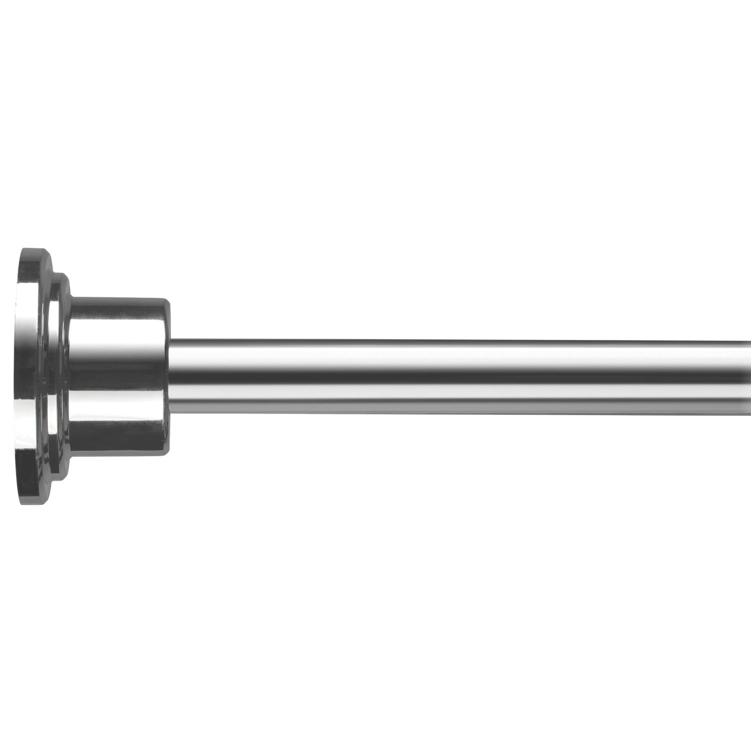 Croydex Round Telescopic Shower Rod Aluminium Chrome 2298mm (582KK)
