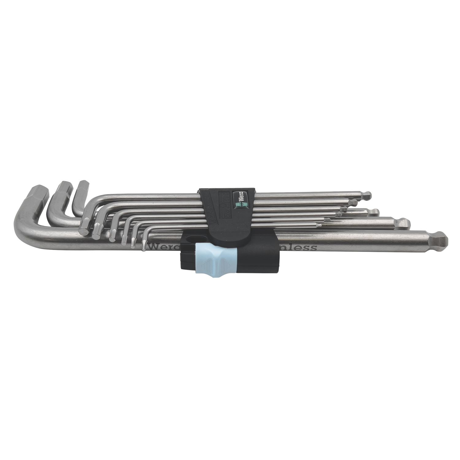 Wera 3950/9 PKL Metric Hex Plus & Long Ball End L Key Set 9 Pieces (582TX)