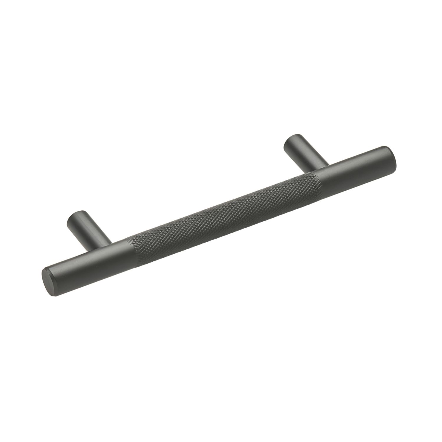 Elite Knobs & Handles Kensington Knurled T Bar Handle Matt Black 148mm (583KK)