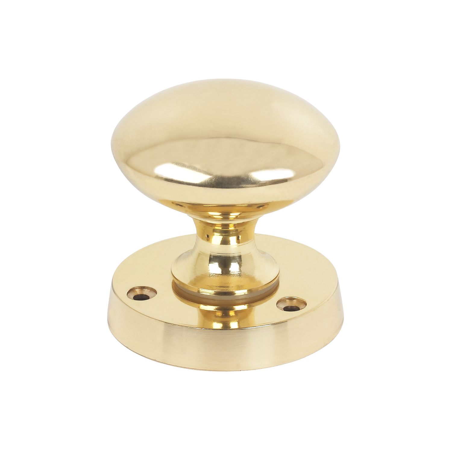 Essentials Victorian Mortice Knobs 54mm Pair Polished Brass (58420)