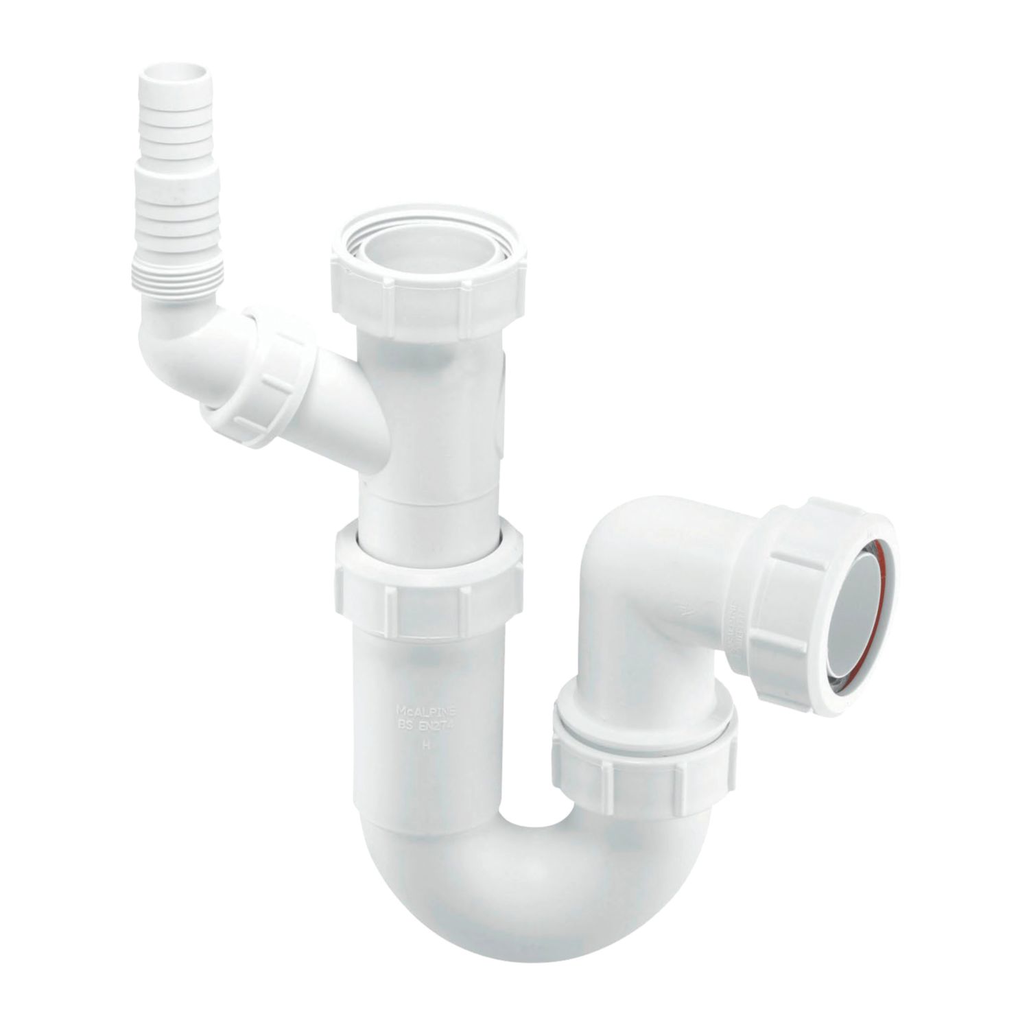 McAlpine WM15 Appliance Trap White 40mm (5849V)