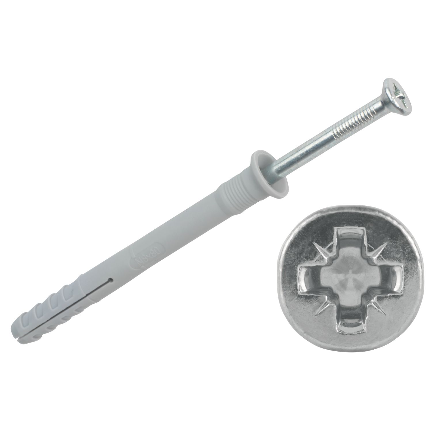 Fischer Nylon Hammerfix 8mm x 80mm 50 Pack (58580)