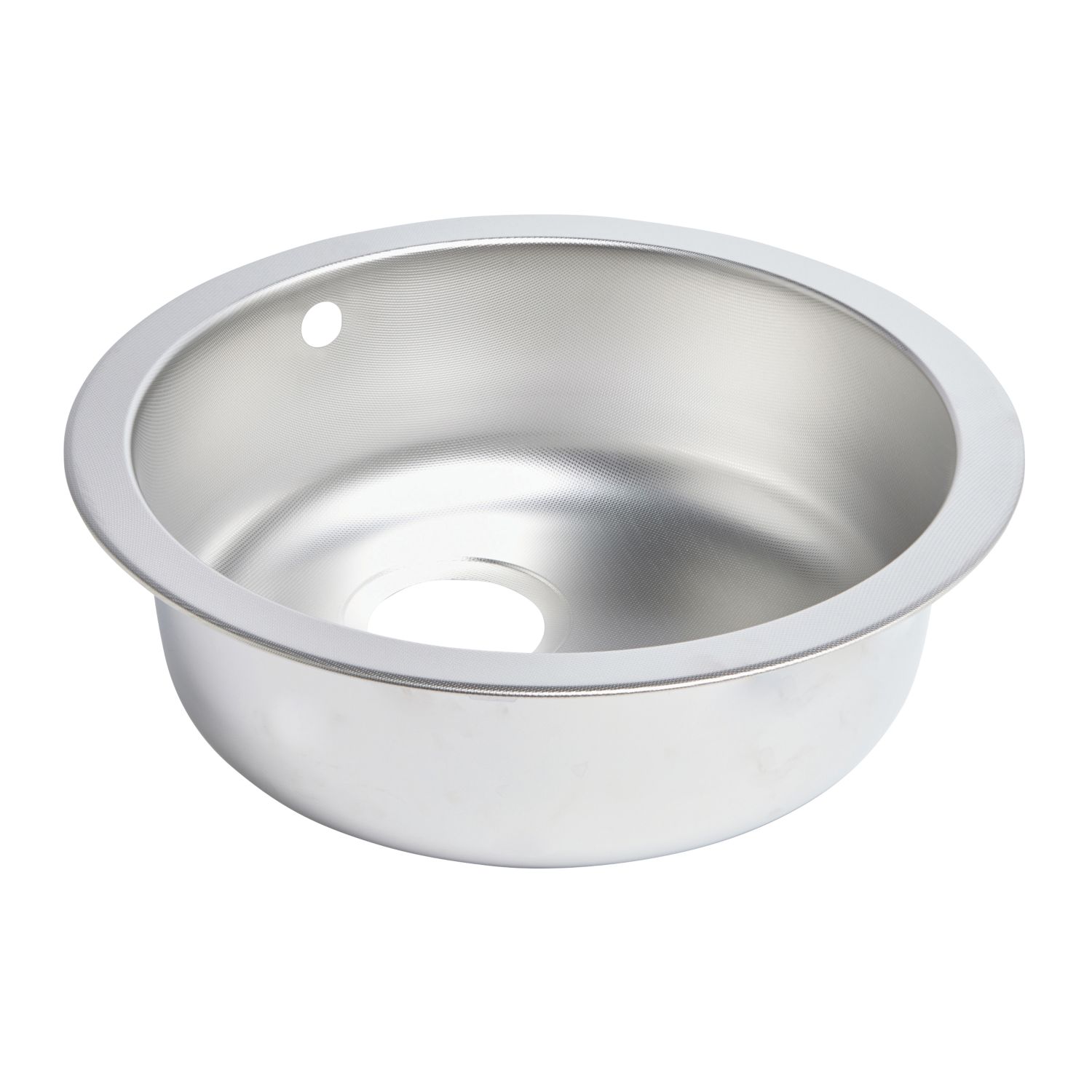 Essentials 1 Bowl Stainless Steel Round Kitchen Sink 450mm x 450mm (5859K)