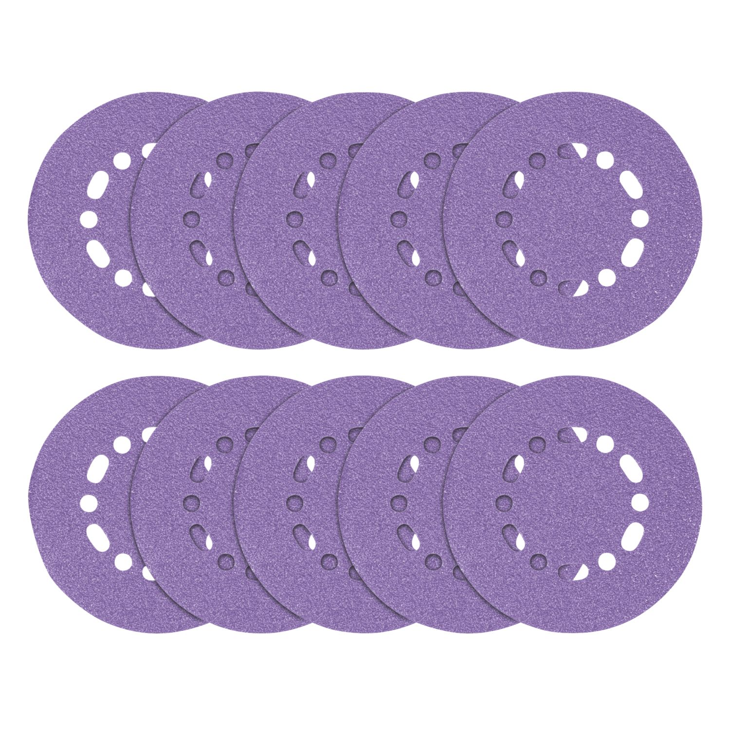 Trend AB/150/40Z 40 Grit 12-Hole Punched Multi-Material Sanding Discs 150mm 10 Pack (587PV)