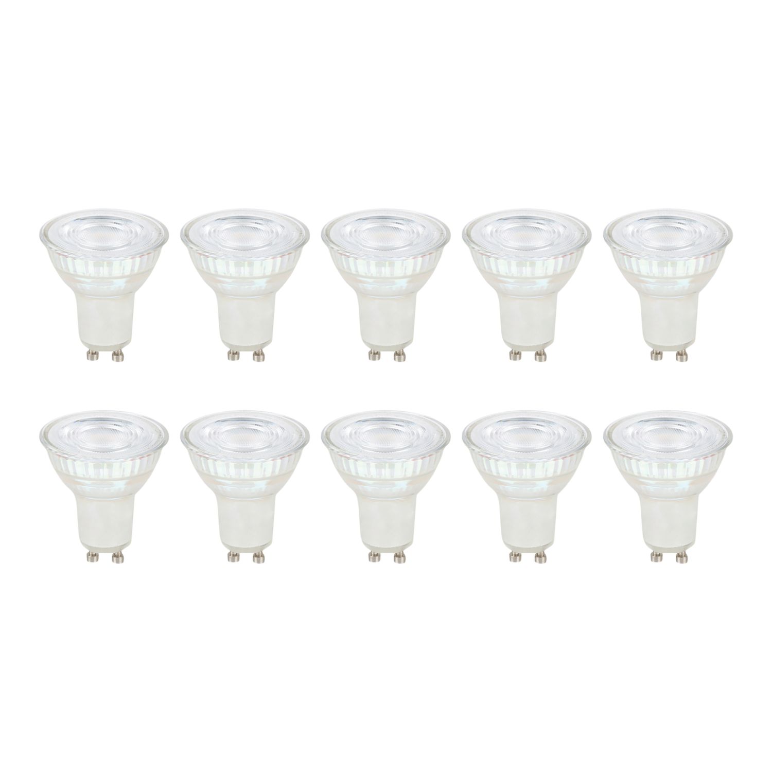 LAP Narrow Beam Angle GU10 LED Light Bulb 345lm 2.5W 10 Pack (589CF)