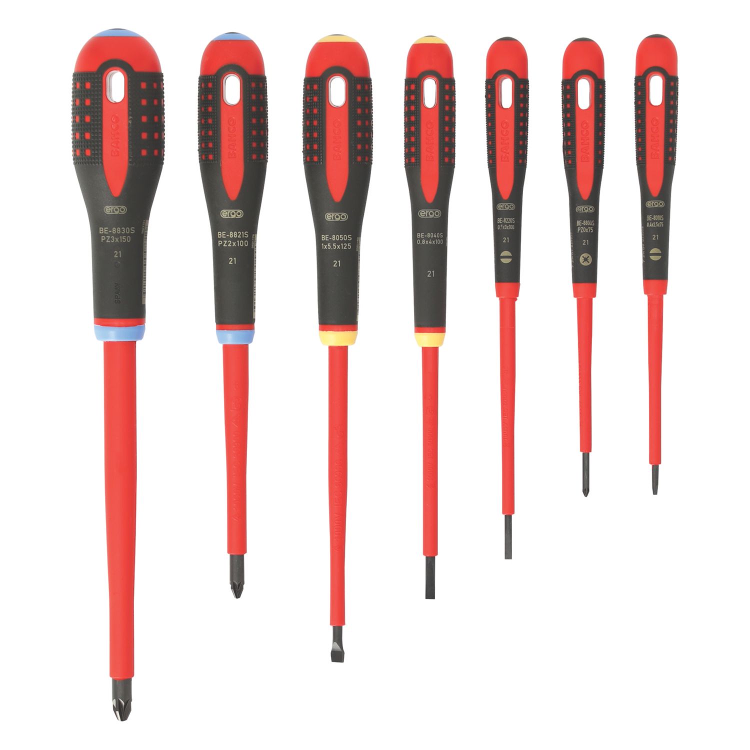 Bahco Mixed VDE Screwdrivers 7 Piece Set (589RE)