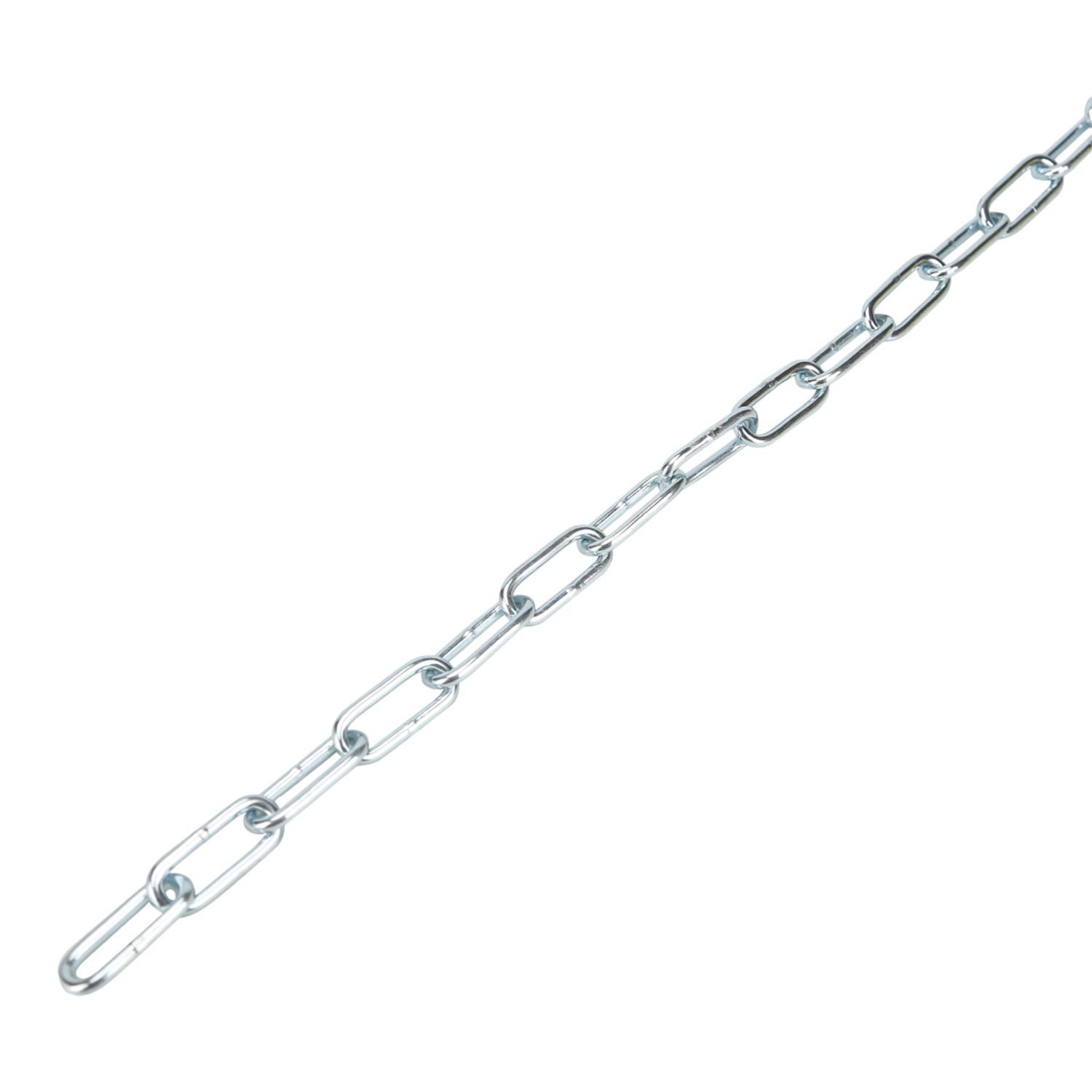 Essentials Welded Matt Silver Chain 5mm x 10m (589YN)