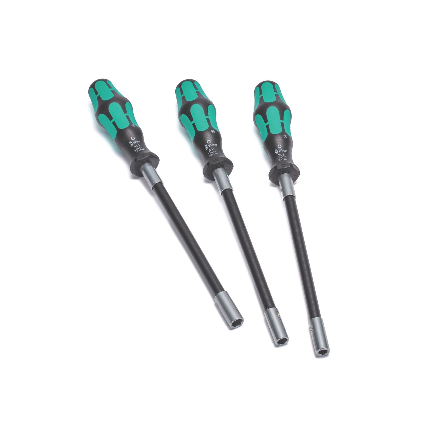 Wera 391 Hose Clamp Set Mixed 391/3 Flexible Hose Clamp Screwdriver Set 3 Pcs (590XX)