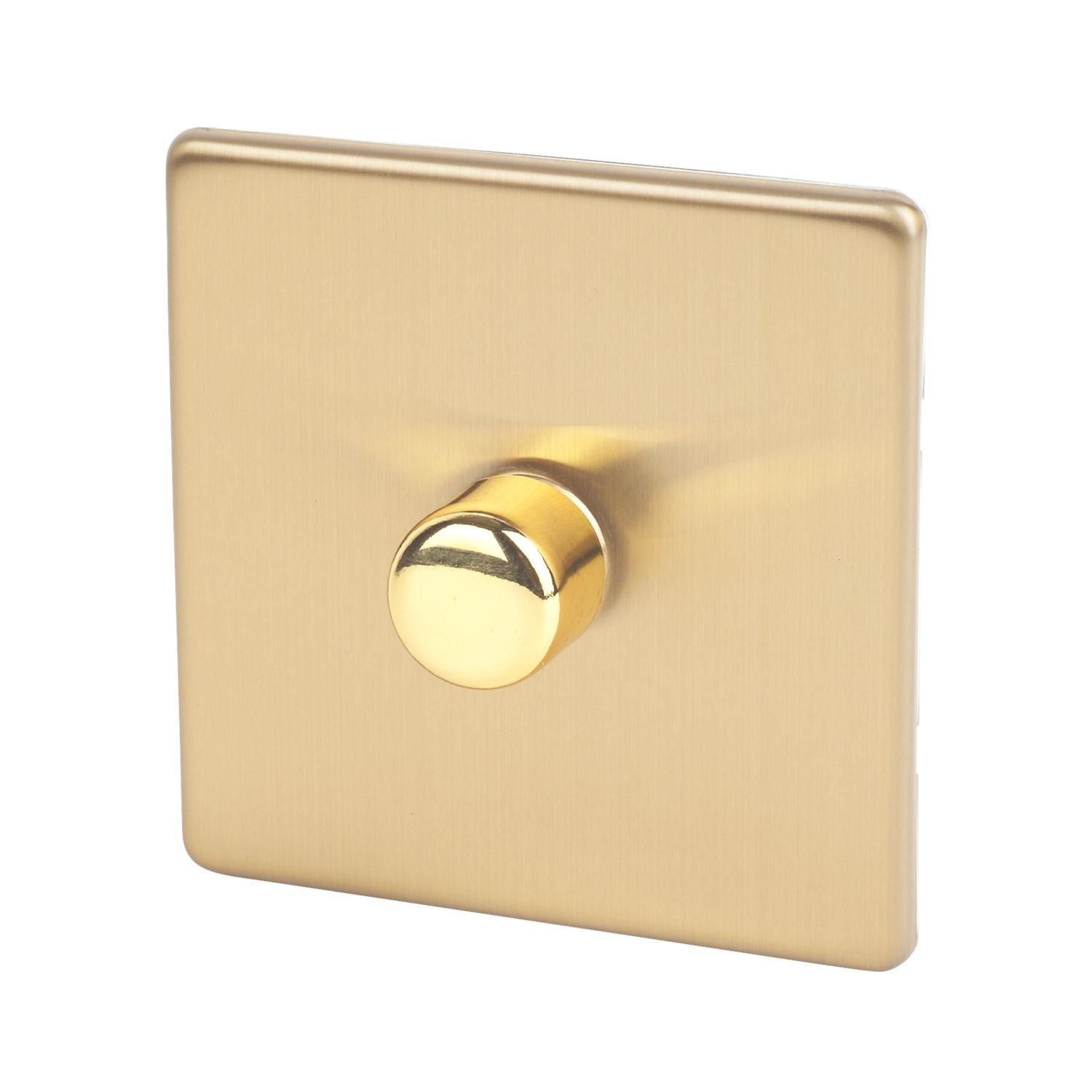 Varilight V-Dim 1-Gang 2-Way Dimmer Switch Brushed Brass (5915H)