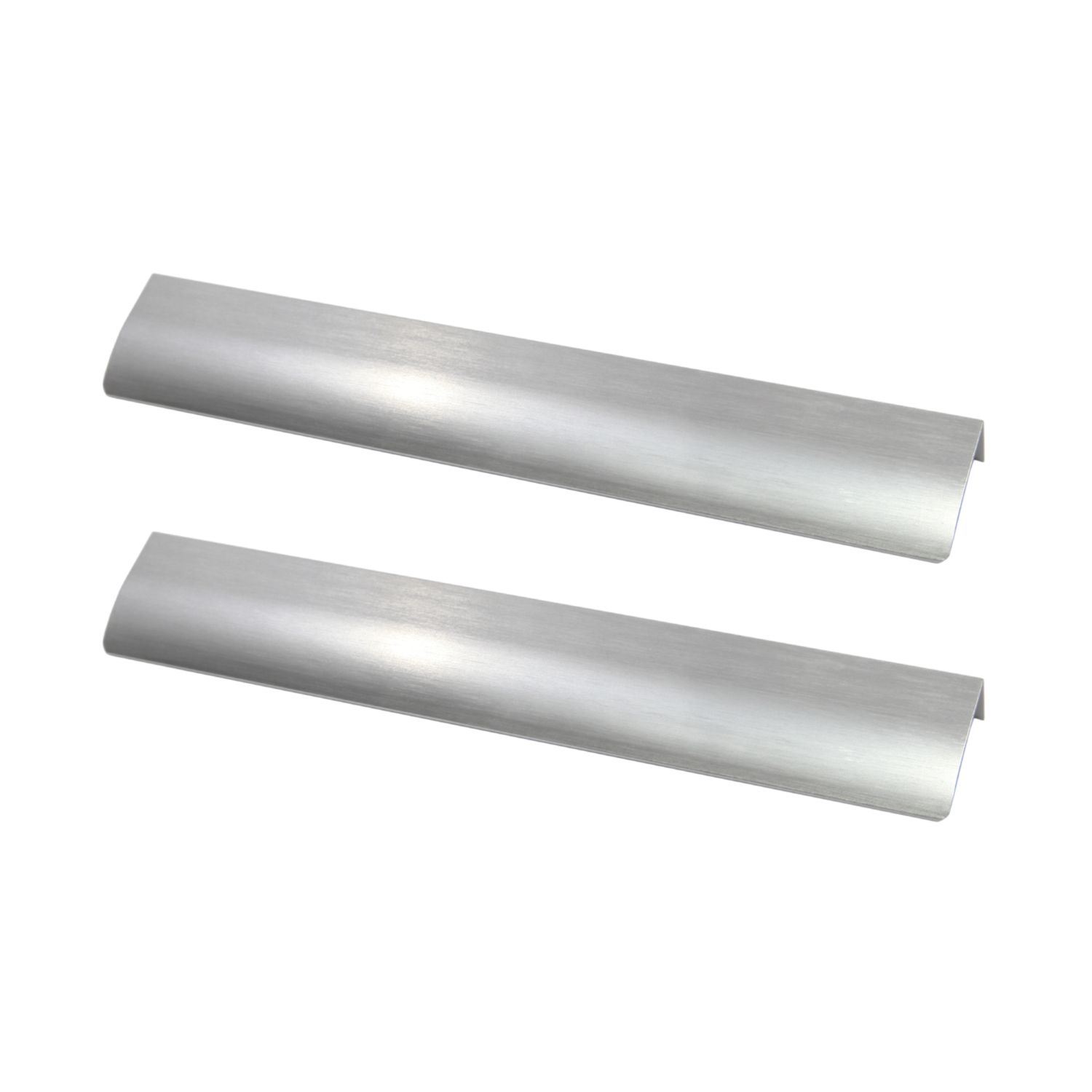 Essentials Pequin Strip Handles Brushed Nickel 250mm 2 Pieces (591AA)