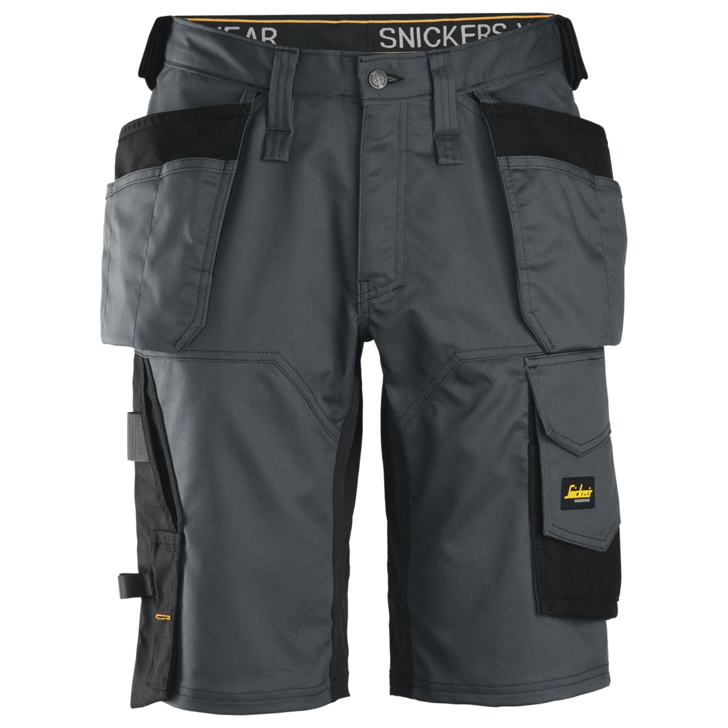 Snickers 6151 Stretch Work Shorts Steel Grey / Black 36" W (591AF)